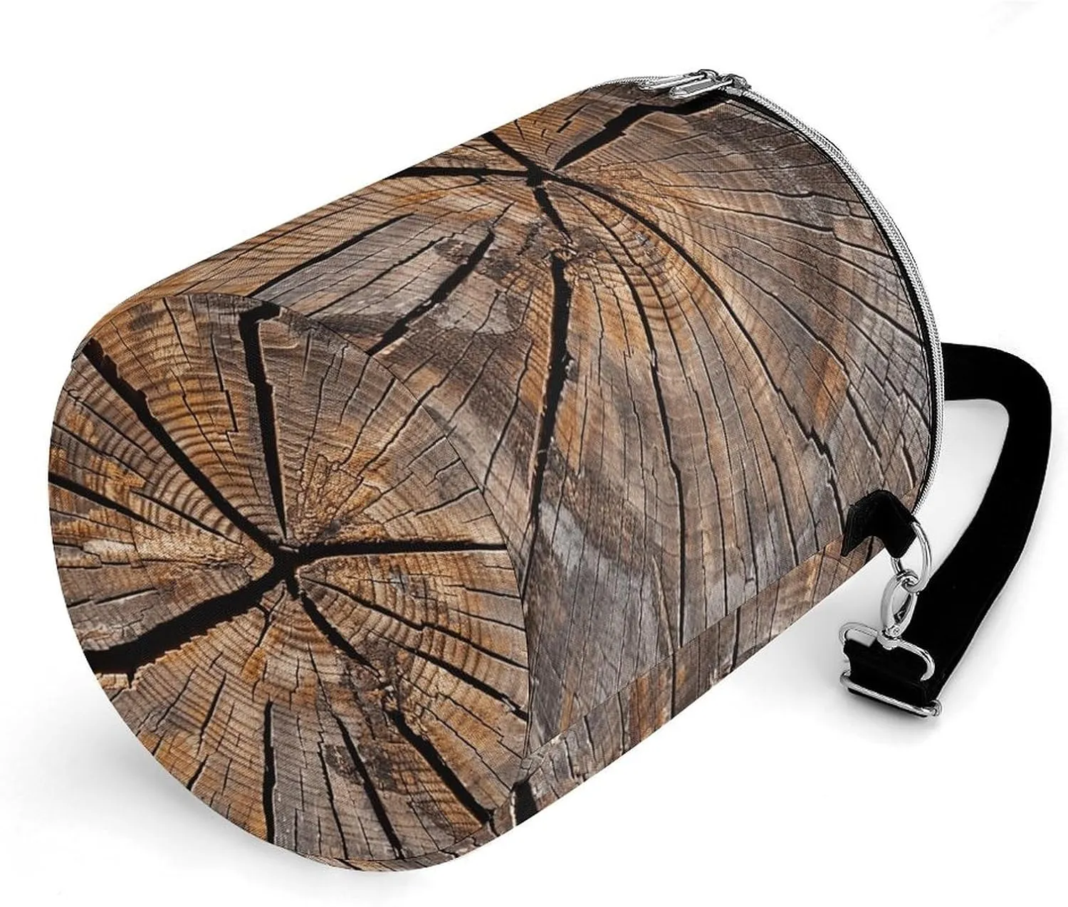 24 Cans Collapsible Soft Cooler Bag,Tree Stump Wood Grain Large Leakproof Camping Cooler,Portable Travel Cooler for Picnic, Camping, Beach, Trip
