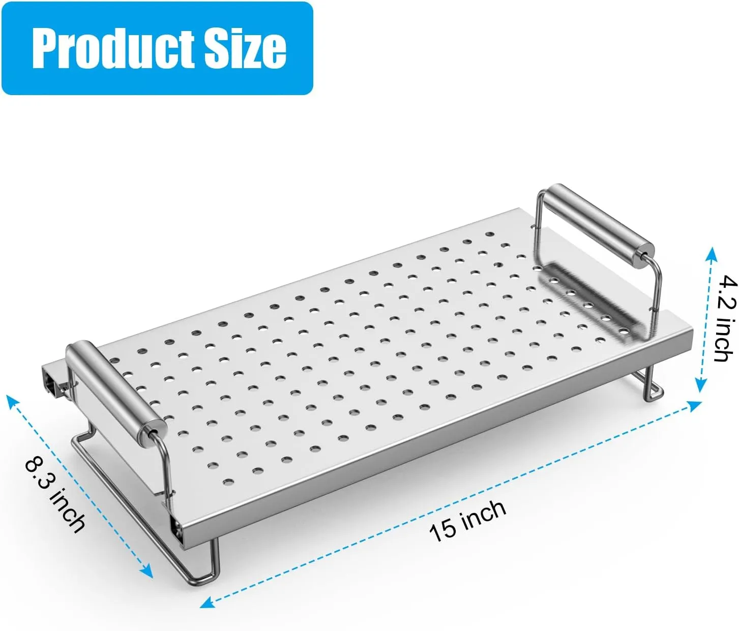 Adjustable Griddle Warming Rack for Blackstone 17 22 28 36 Inches Griddle, 304 Stainless Steel Grill Roasting Rack Accessories for Weber Charbroil and Most Tabletop Flat-top Griddle Grills