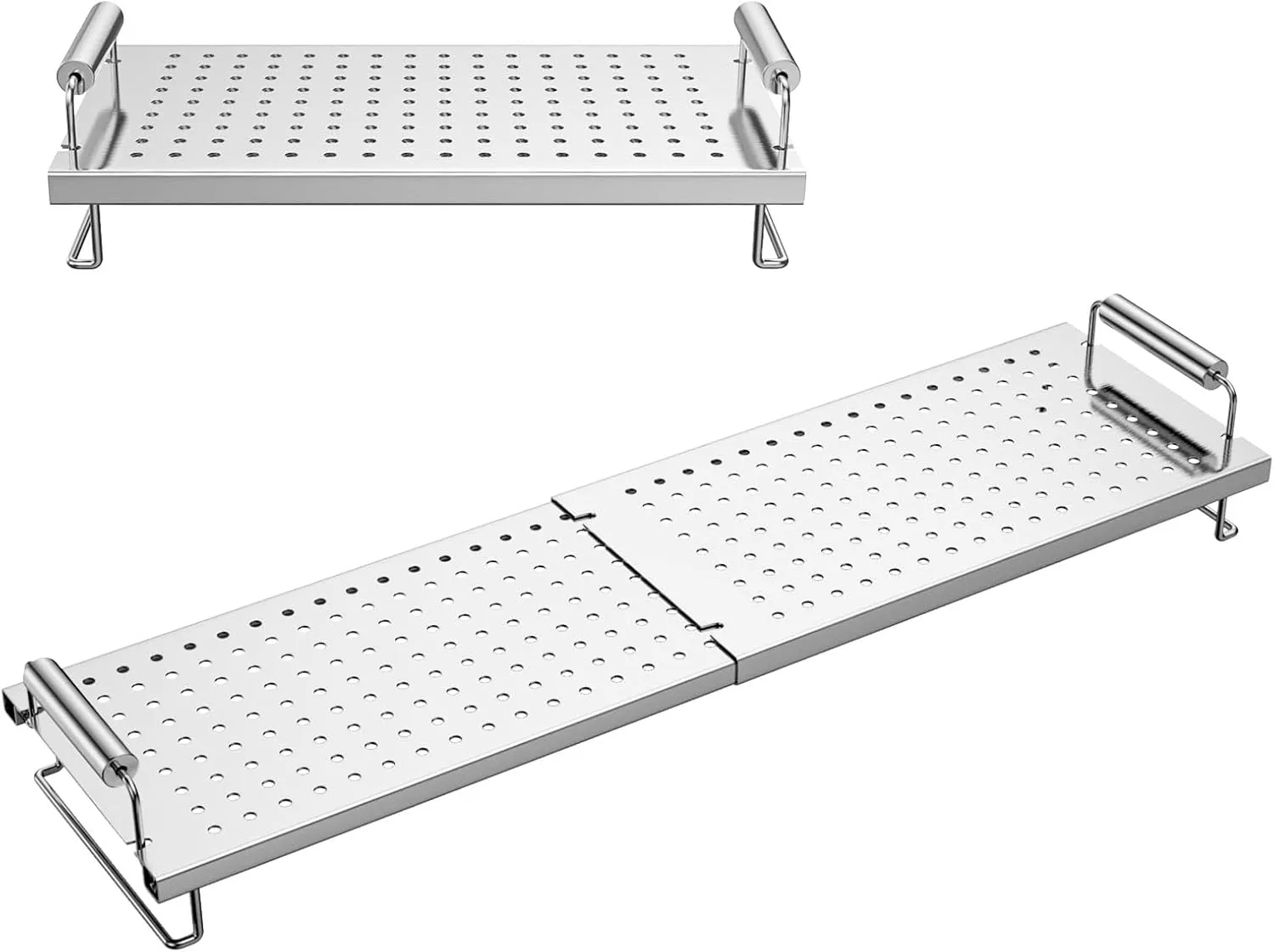 Adjustable Griddle Warming Rack for Blackstone 17 22 28 36 Inches Griddle, 304 Stainless Steel Grill Roasting Rack Accessories for Weber Charbroil and Most Tabletop Flat-top Griddle Grills