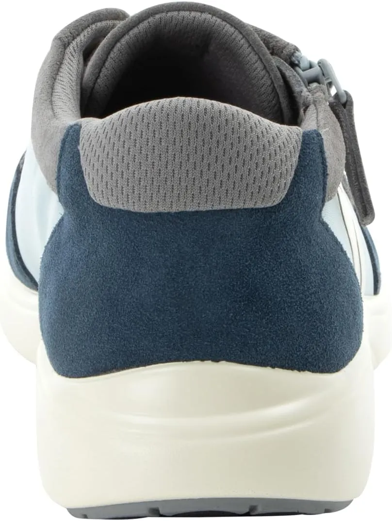 Alegria Women's Eazeer Lightweight Fashion Sneaker with Cork Footbed for Arch Support and Side Zipper for Easy Slip On and Off