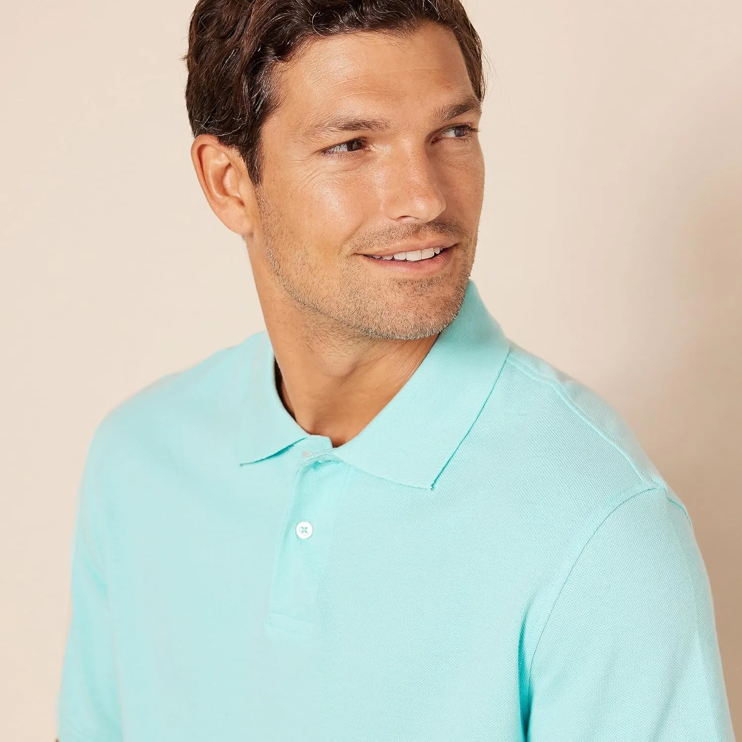Amazon Essentials Men's Regular-Fit Cotton Pique Polo Shirt (Available in Big & Tall)