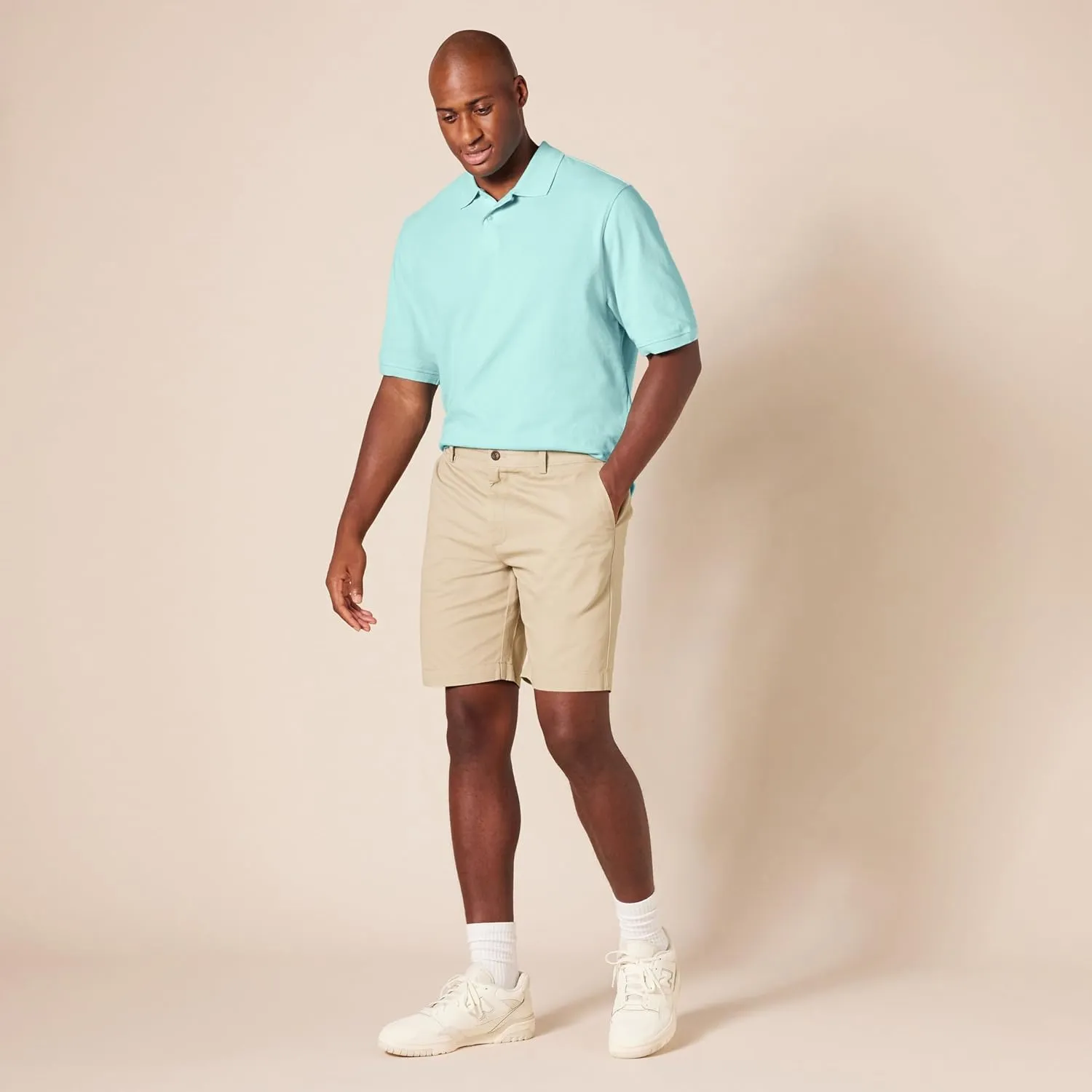 Amazon Essentials Men's Regular-Fit Cotton Pique Polo Shirt (Available in Big & Tall)