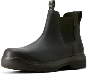 ARIAT Men's Turbo Chelsea CSA Waterproof Carbon Toe Work Boot, All Black, 11