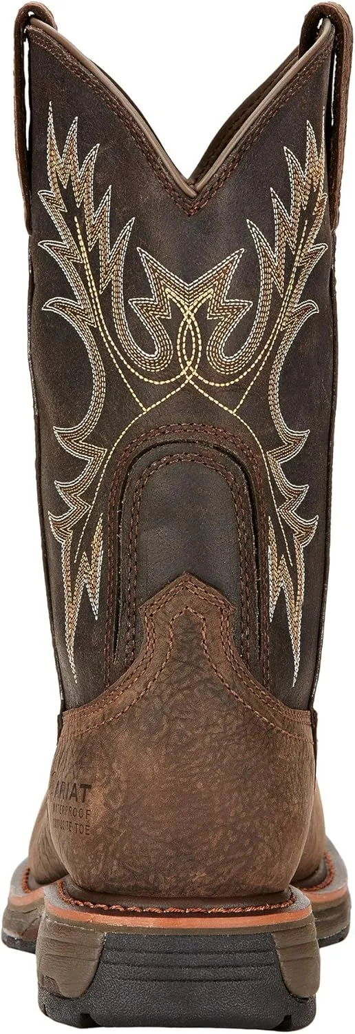 Ariat Men's WorkHog Wide Square Toe Waterproof Composite Toe Work Boot