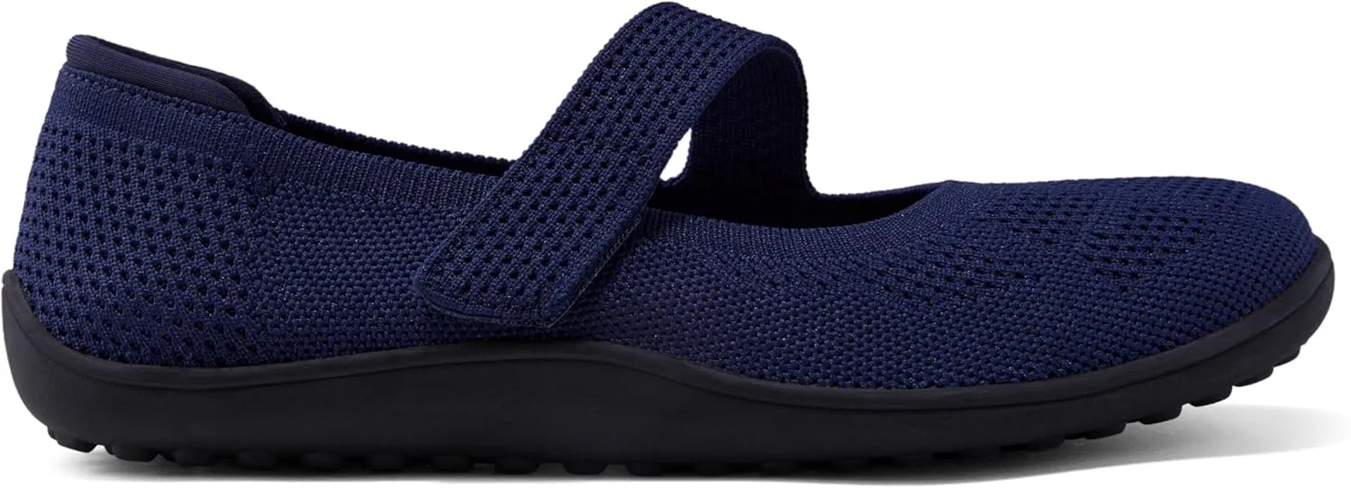 Arromic Wide Toe Box Flat Shoes Women Mary Jane Flat Shoes Comofortable Ballet Flat with Adjustable Straps Slip on Washable Knit Casual Flats