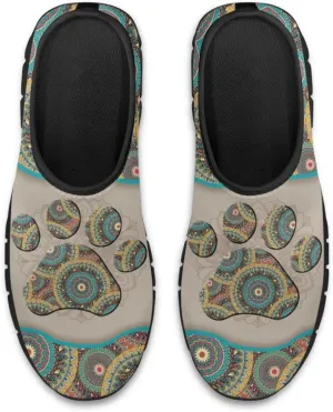 Aztec Walking Shoes for Women Casual Slip On Non Skid Flat Sneakers Fashion Breathable Tennis Work Footwear