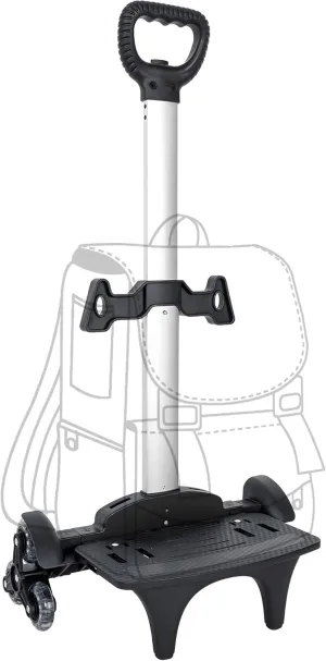 Backpack Trolley 6-Wheels Rolling Dolly Luggage Cart for Schoolbags,Backpack Foldable Stair Climbing Hand Truck