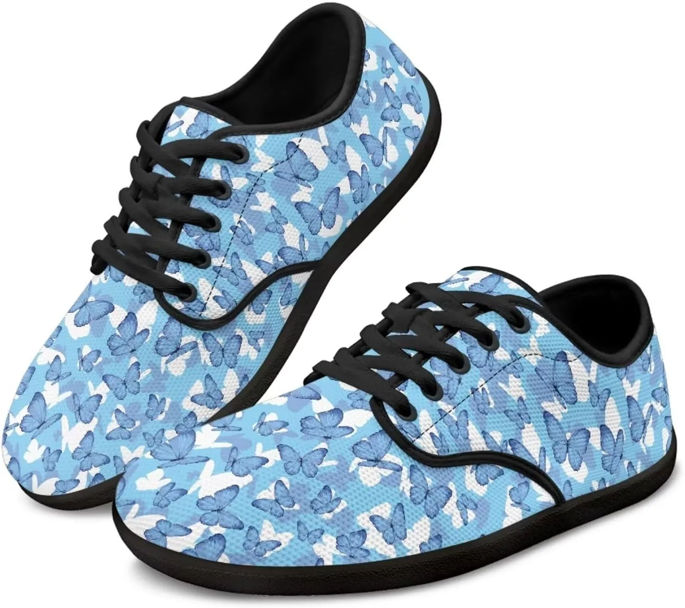 Binienty Women's Barefoot Cozy Non-Slip Wide Toe Box Lace up Tennis Sneakers Lightweight Flat Walking Shoes