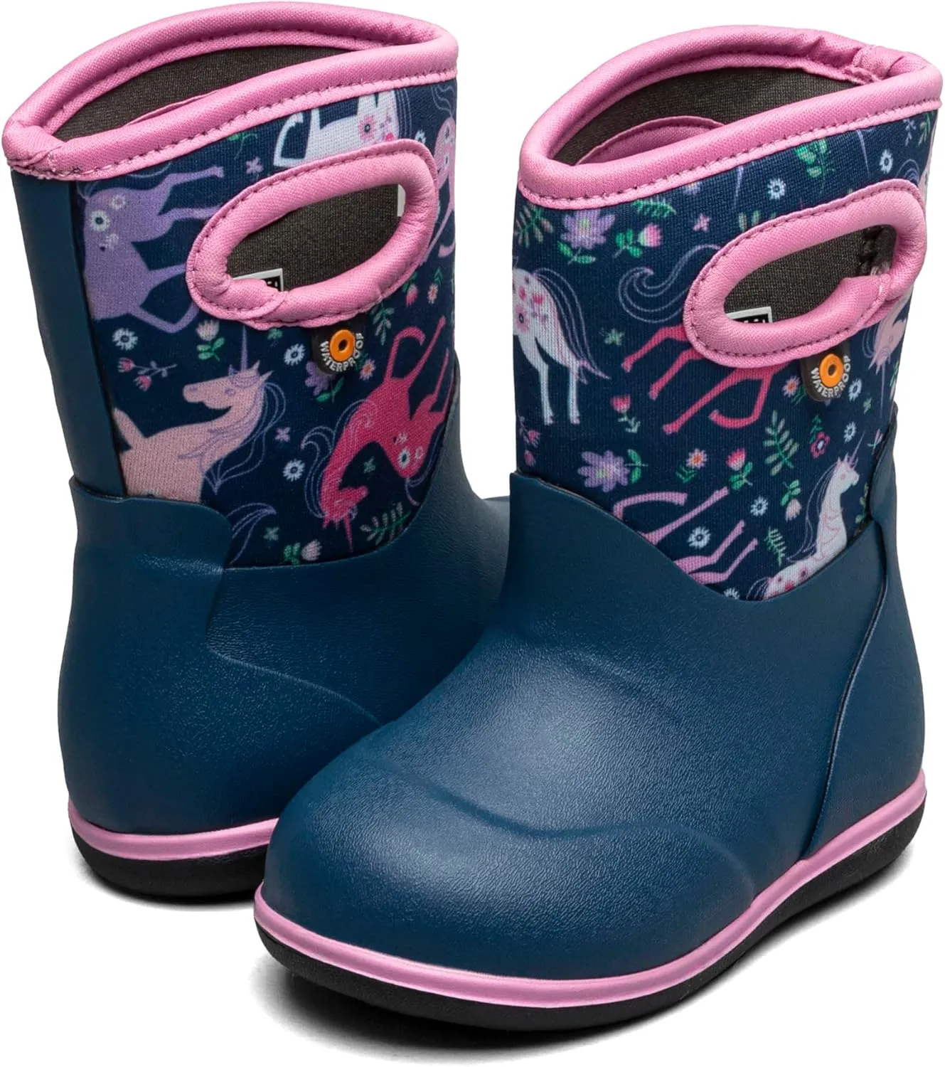 BOGS Unisex-Child Classic-Unicorn Meadow (Toddler) Rain Boot