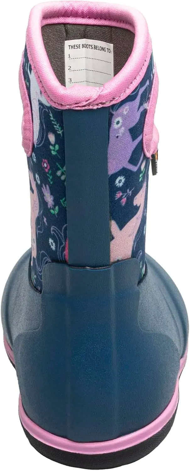 BOGS Unisex-Child Classic-Unicorn Meadow (Toddler) Rain Boot
