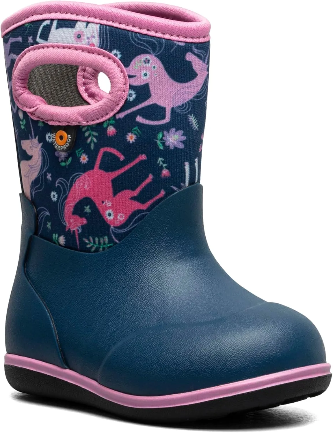 BOGS Unisex-Child Classic-Unicorn Meadow (Toddler) Rain Boot