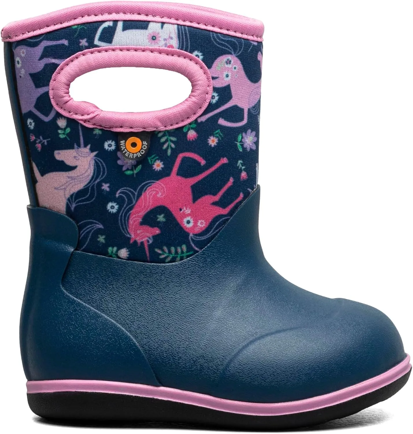 BOGS Unisex-Child Classic-Unicorn Meadow (Toddler) Rain Boot