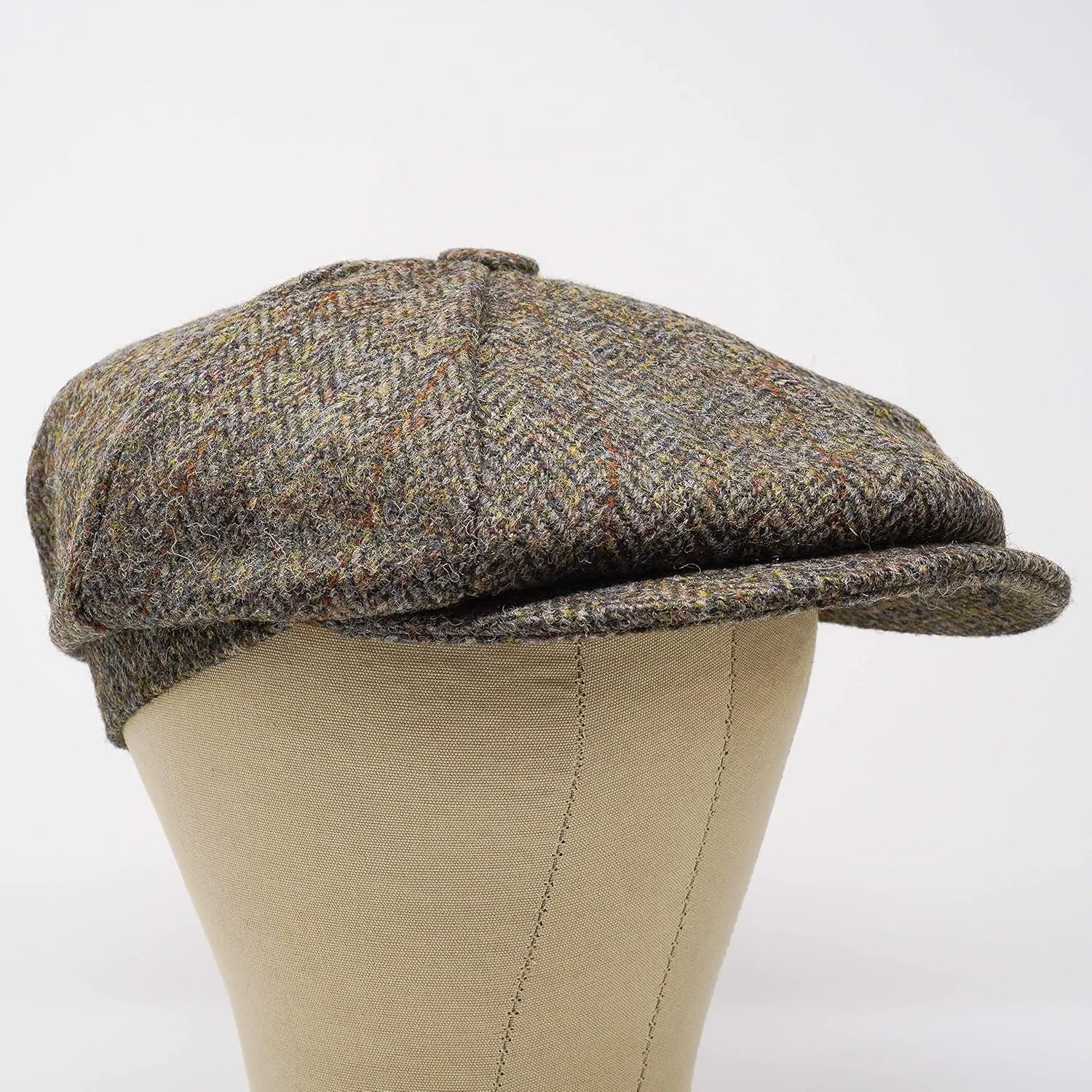 Borges & Scott Lomond Newsboy Cap - 100% Handwoven Wool - Harris Tweed - Water Resistant