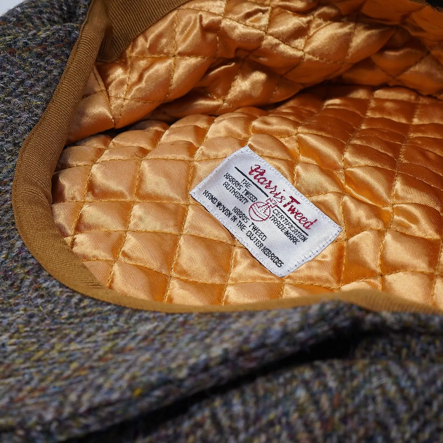 Borges & Scott Lomond Newsboy Cap - 100% Handwoven Wool - Harris Tweed - Water Resistant