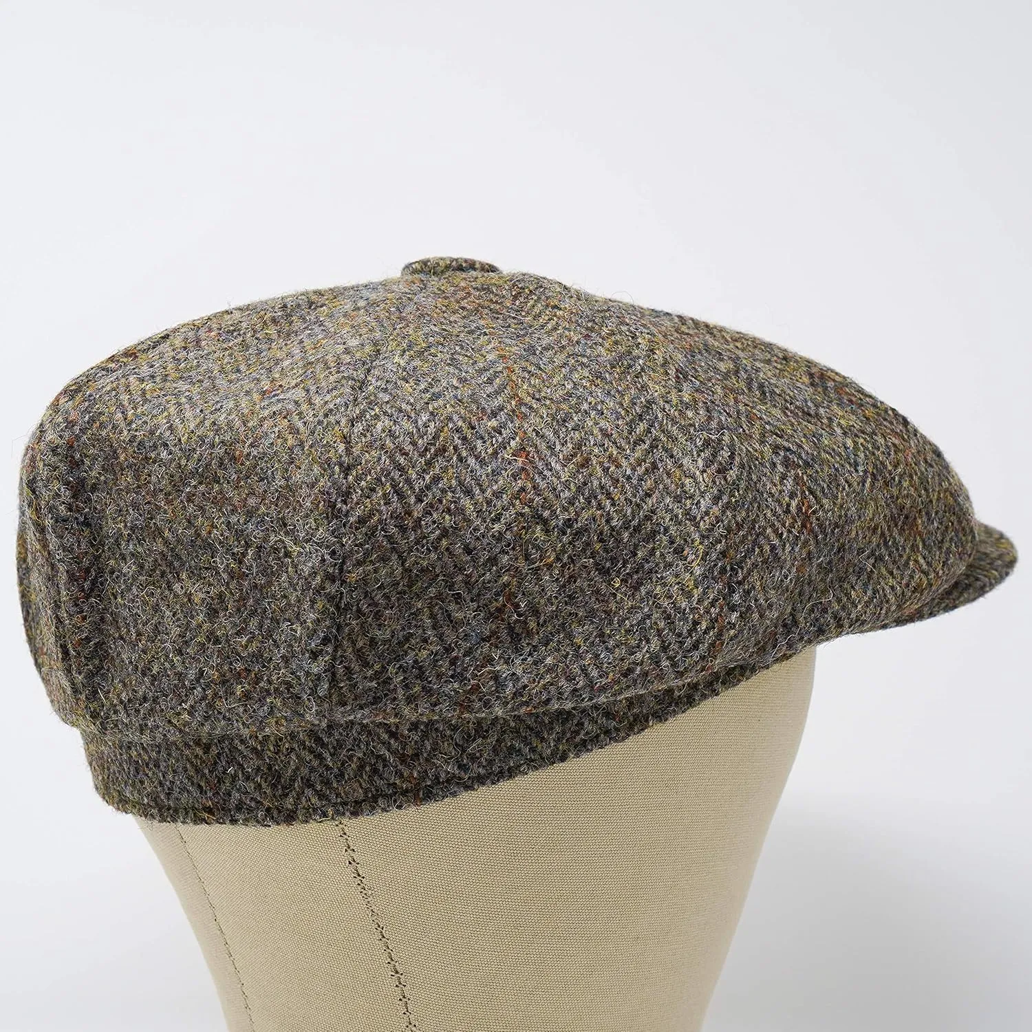 Borges & Scott Lomond Newsboy Cap - 100% Handwoven Wool - Harris Tweed - Water Resistant