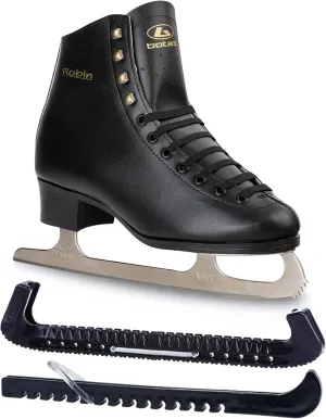 Botas Figure Ice Skates for Men, Boys/Made in Europe (Czech Republic) Bundle with Skate Guards JUST LAUNCHED 2022