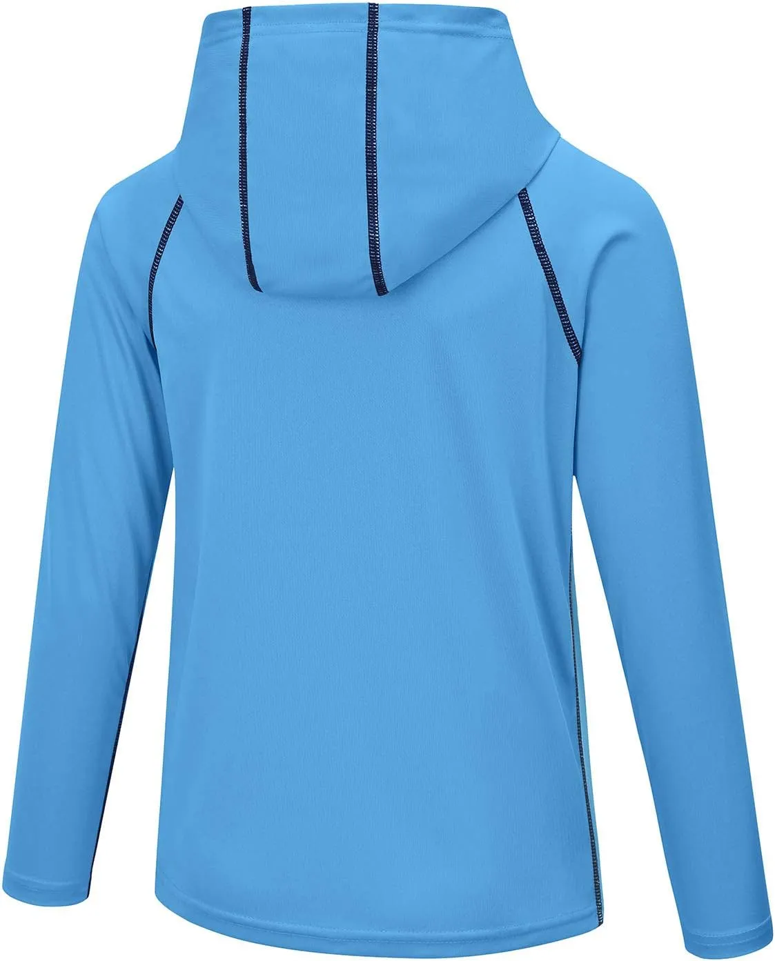 Boys Grils Long Sleeve Sun Shirts UPF50  Hoodie Thumbhole Rash Guard Quick Dry Atheltic Hiking Workout Water Playing