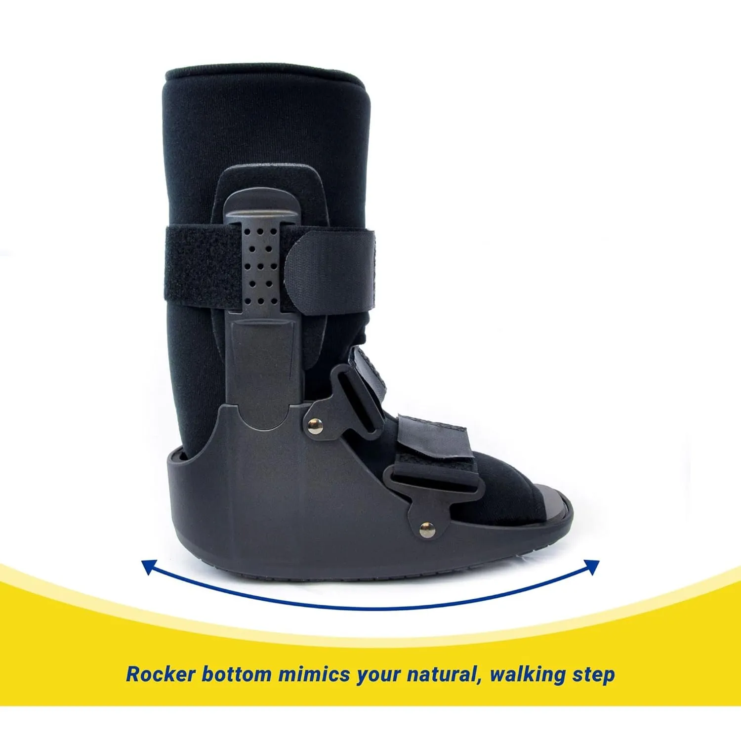 Brace Direct Short CAM Walker Fracture Boot – Medical Walking Boot for Toe, Foot & Ankle Injuries, Fractures & Sprains – Doctor-Recommended Boot, X-Small (US Shoe Kids 3-4 / Men 3-4 / Women 4-6)