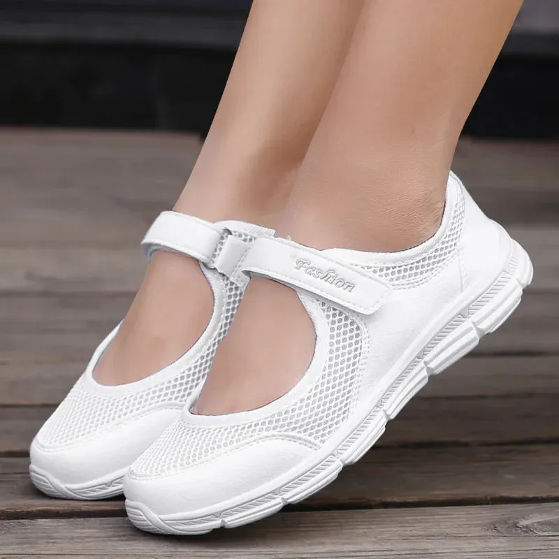Breathable Vulcanized Sneakers for Women
