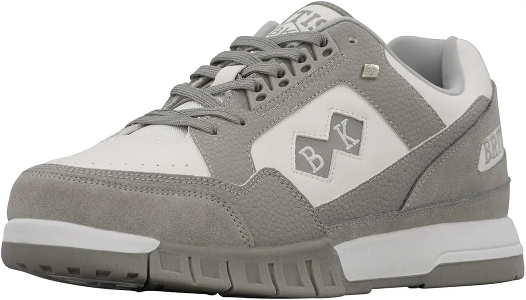 British Knights Men's Metros Sneaker, Grey/White, 7.5