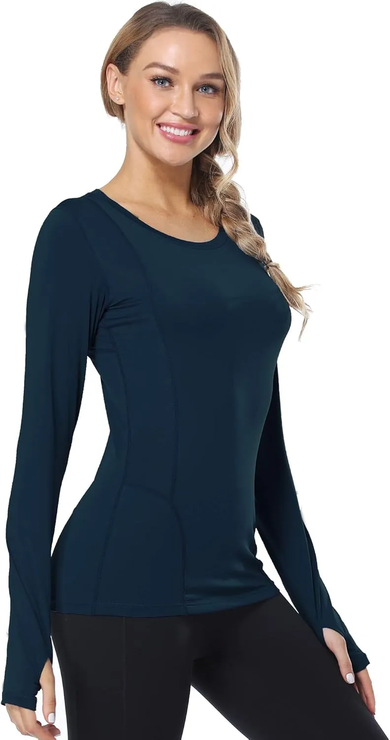 CADMUS Quick-Drying Running Long Sleeve Shirt for Women Workout Shirts