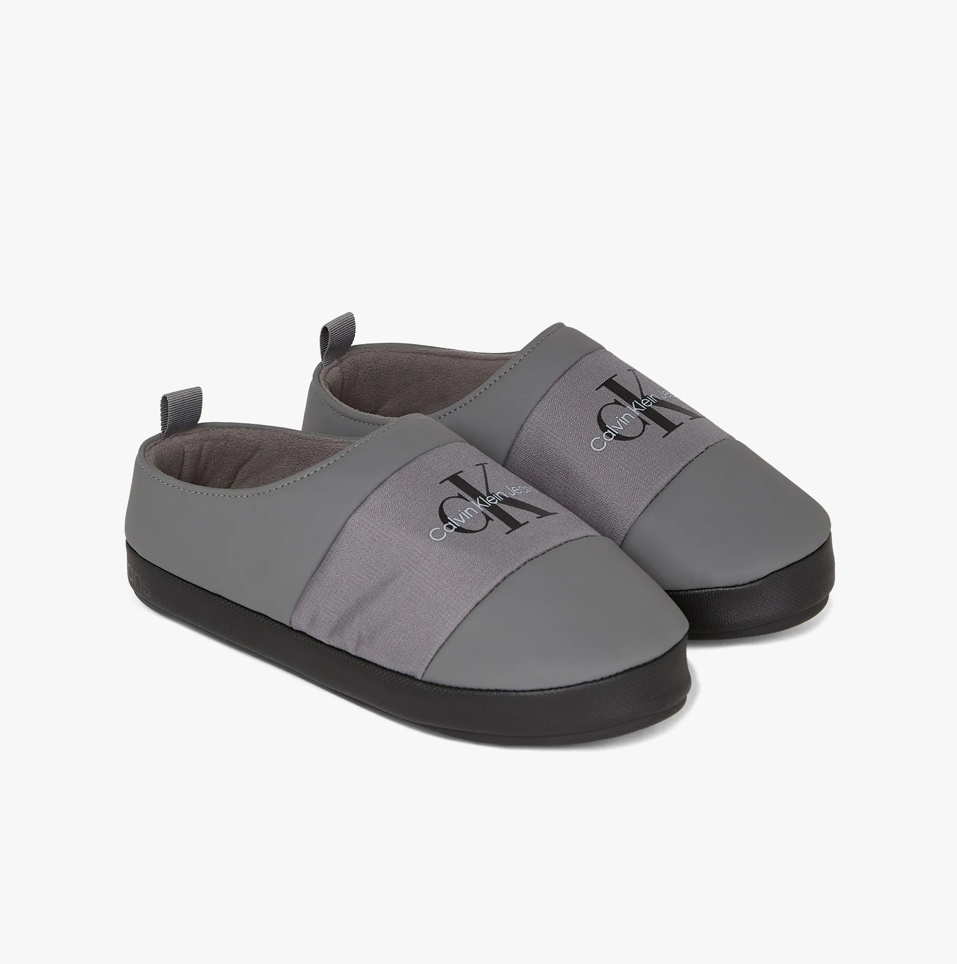 Calvin Klein HOME Mens Slippers Charcoal Grey