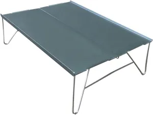 Camp Table Aluminum Alloy Small Folding Table Outdoor Portable Camping Table Mini Camping Coffee Table Aluminum Plate Table (Color : Silver Gray) (Si