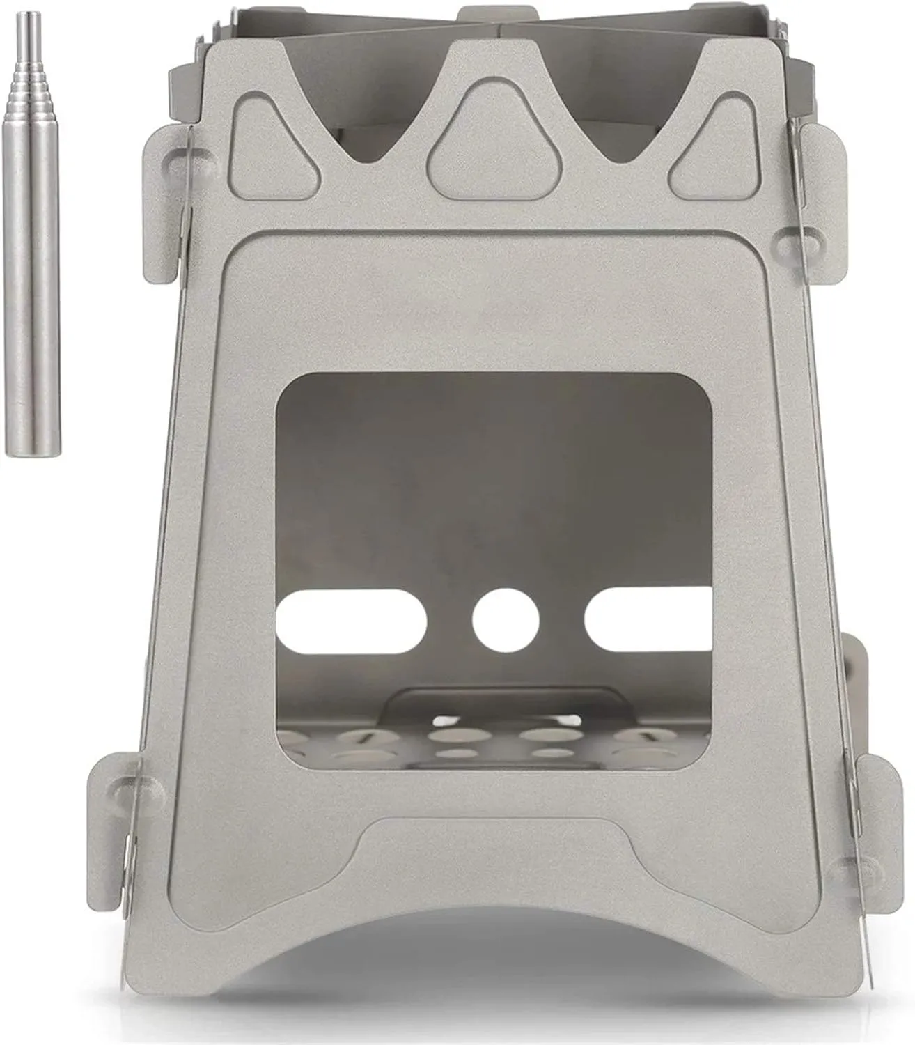 Camping Stove Outdoor Wood Burning Camp Stove Potable Folding Stainless Steel Backpacking Stove Camp Stoves