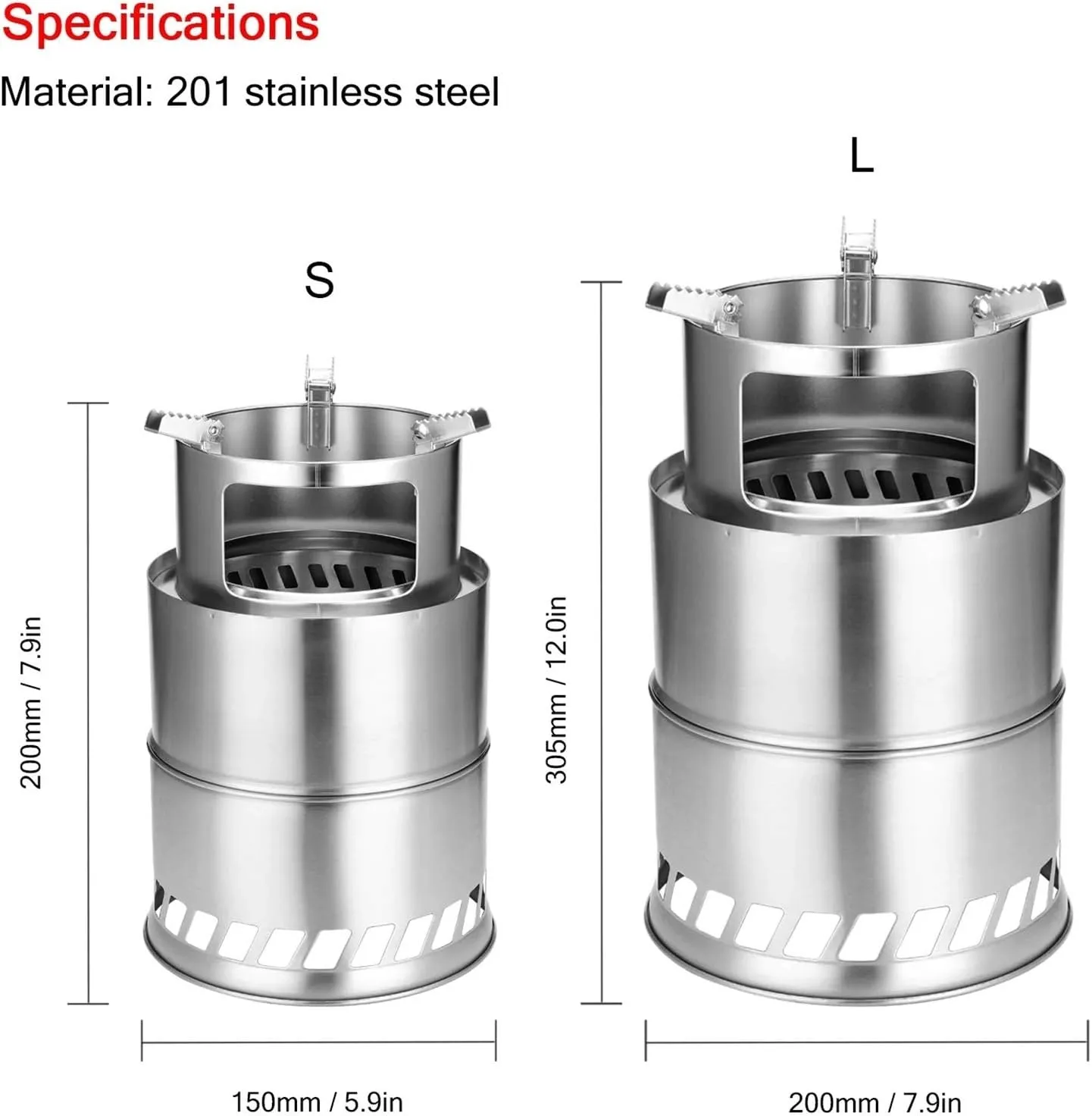 Camping Wood Stove Portable Wood Burning Backpacking Stove Folding Camping Wood Stove for Camping Hiking BBQ