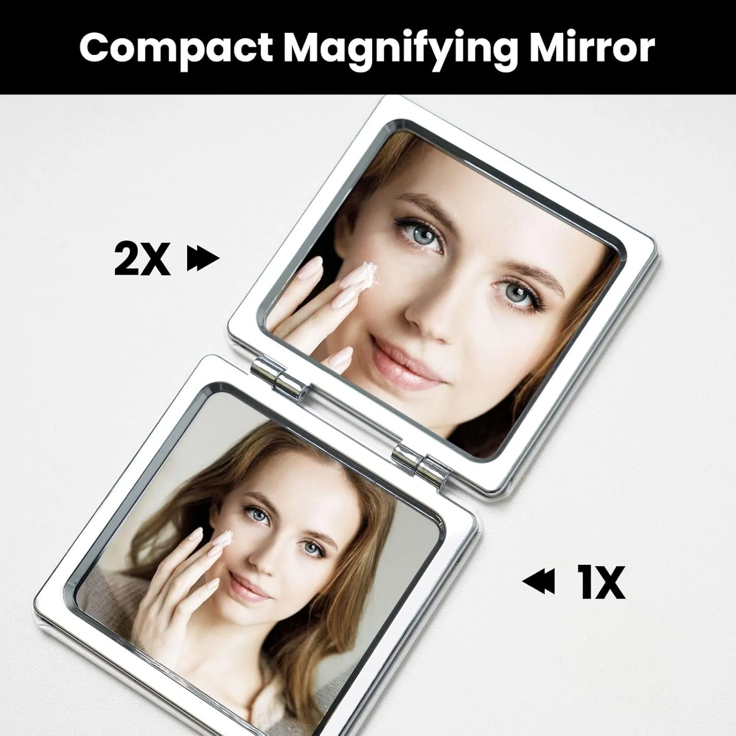 Cartoon Llama Travel Makeup Mirror Pocket Mirror Portable for Handbag Purse