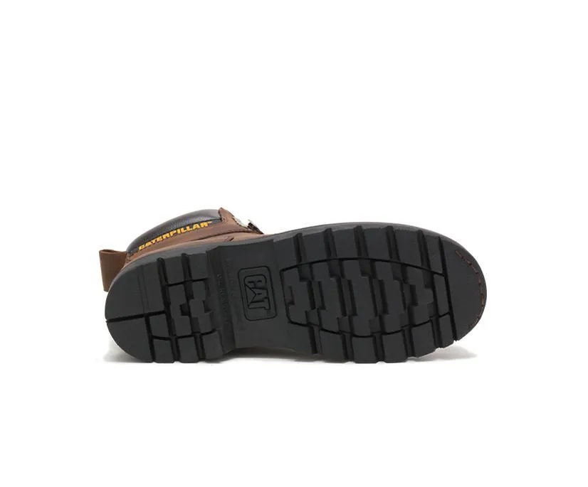 Caterpillar Men's Second Shift Soft Toe Work Boot Black | Dark Brown