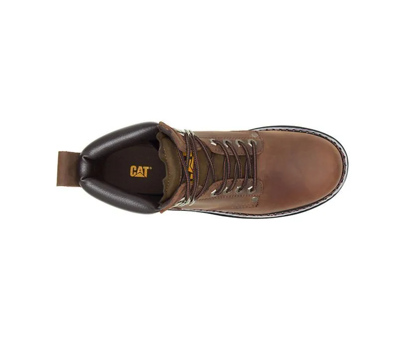 Caterpillar Men's Second Shift Soft Toe Work Boot Black | Dark Brown