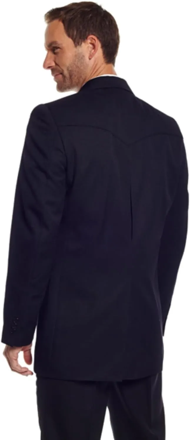 Circle S Mens Black Poly/Rayon Blend Abilene Sportcoat Western 2 Button