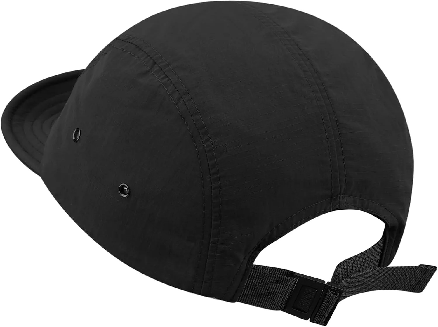 CLAPE Short Brim Hat Trucker 5 Panel Baseball Cap Casual Flat Brimmed Cap Umpire Dad Hats Adjustable Snapback Sun Cap