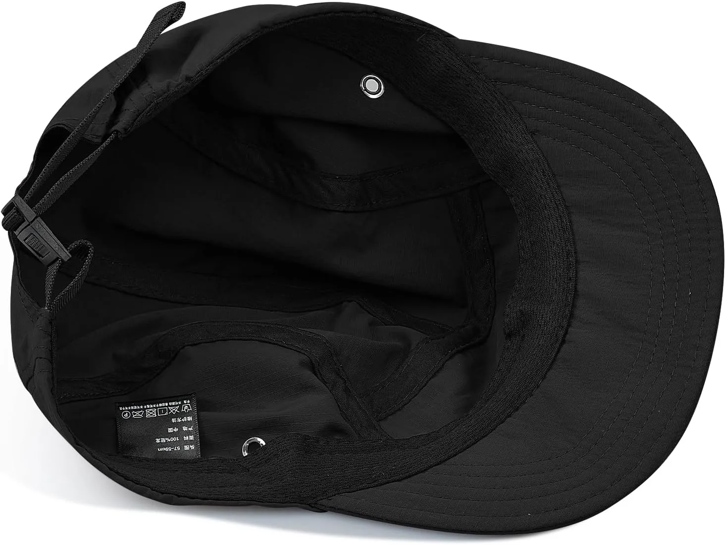 CLAPE Short Brim Hat Trucker 5 Panel Baseball Cap Casual Flat Brimmed Cap Umpire Dad Hats Adjustable Snapback Sun Cap