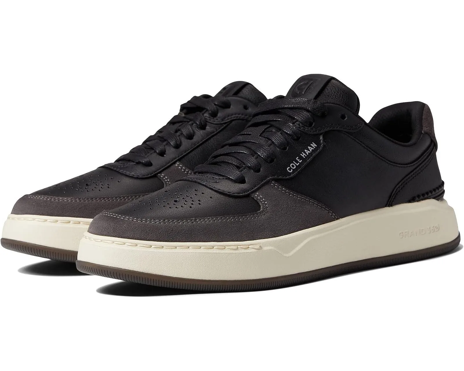 Cole Haan Men's Grandpro Crossover Sneaker Black/Dark Pavement/Ivory C34905