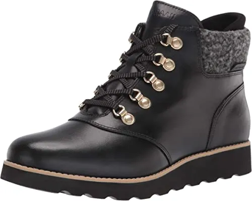 Cole Haan Nantucket Rugged Waterproof Hiker Bootie Black Waterproof Leather 8 B (M)