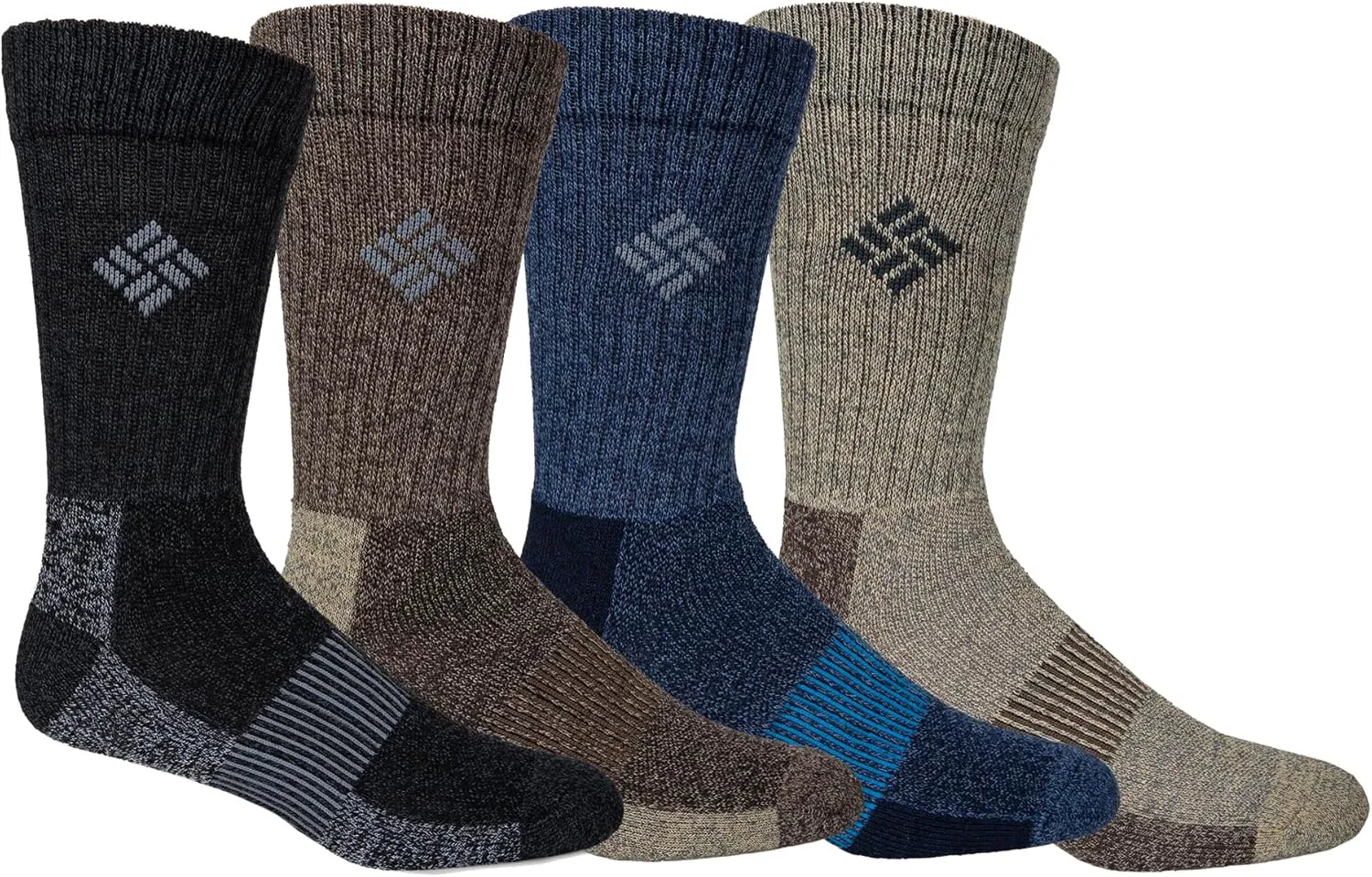 Columbia Men's 4 Pack Moisture Control Crew Socks