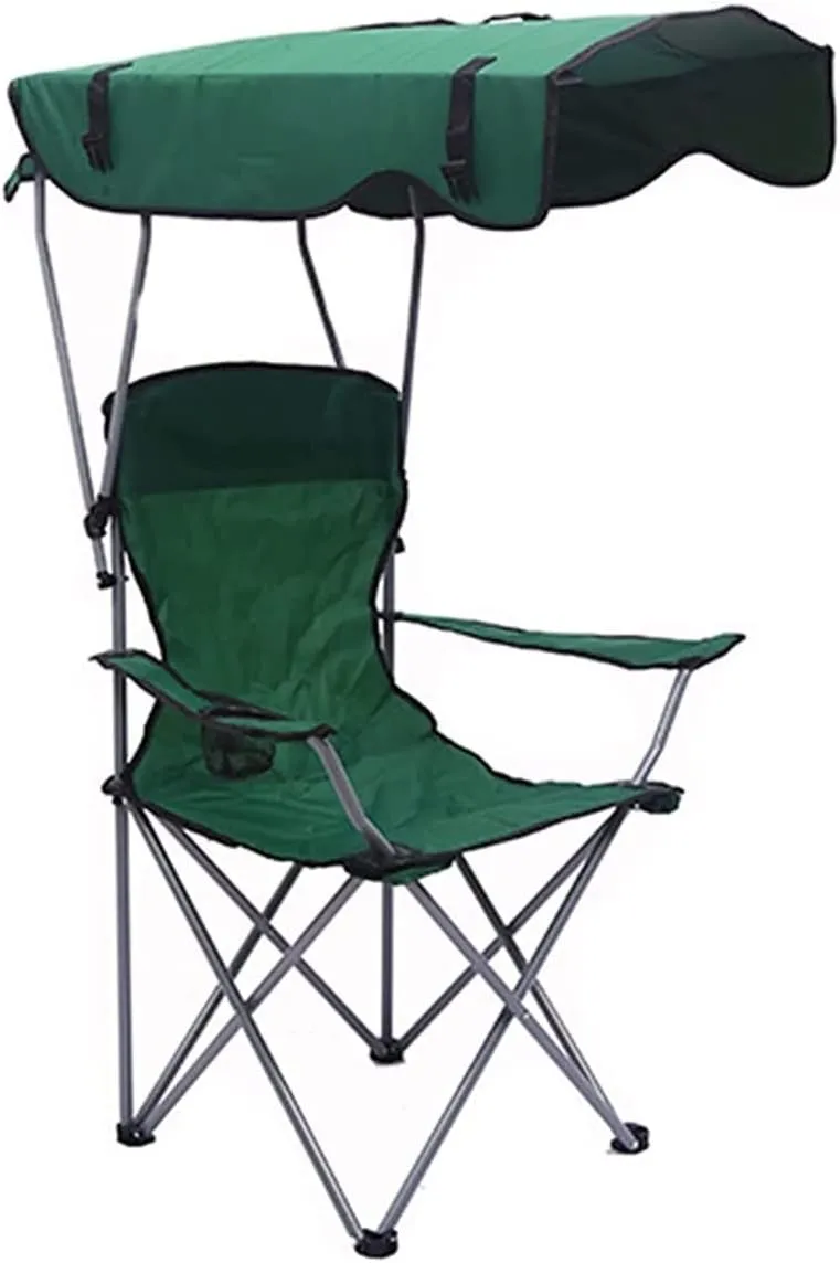 Computer Chair, Camping Chairs Outdoor Furniture Beach Chairs Camping Chair with Shade Canopy Chair, Folding Recliner, Adjustable Outdoor Beach Lightweight Sunshade Folding Chairs Folding Chairs Pati