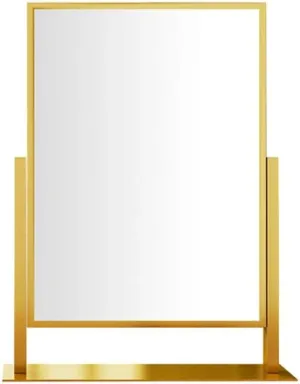 Cosmetic Mirror Square Makeup Mirror Desktop Vanity Mirror Folding Beauty Mirror Double-Sided Adjustable Desktop Makeup Mirror Dressing Table Mirror (One Color)