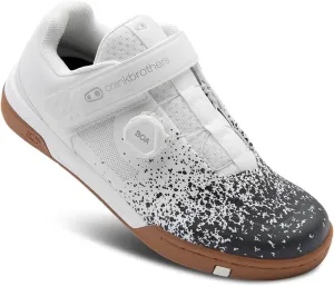 Crank Brothers Stamp BOA Shoes - Black/White - Gum - 10