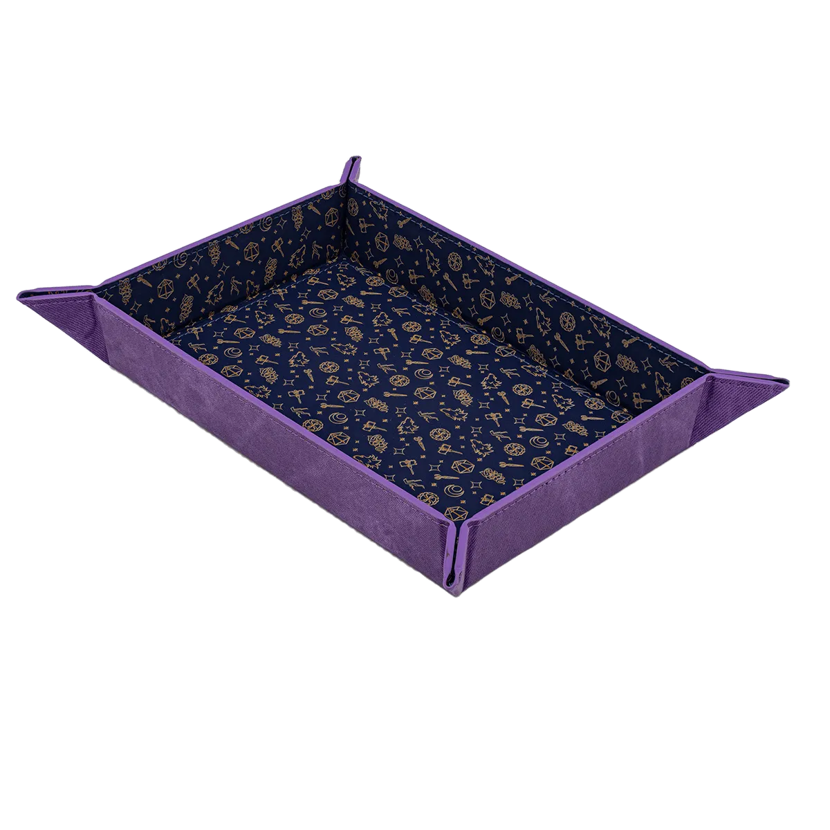 Critical Role Bells Hells Pattern Printed Leatherette Folding Dice Tray