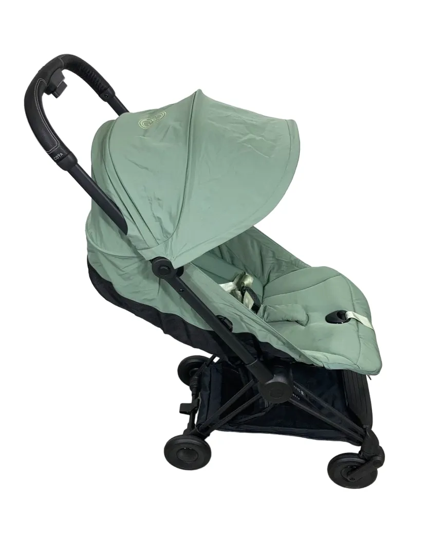 Cybex Coya Stroller, 2023, Matte Black, Leaf Green