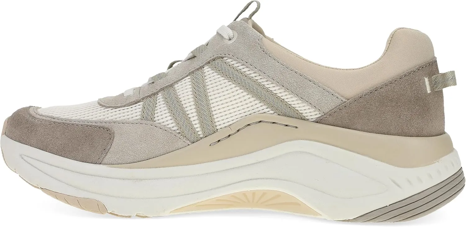Dansko Poppy Walking Sneakers for Women - Comfortable, Breathable Walking Shoes with Arch Support - Stain Resistant with Lightweight Rubber Outsole
