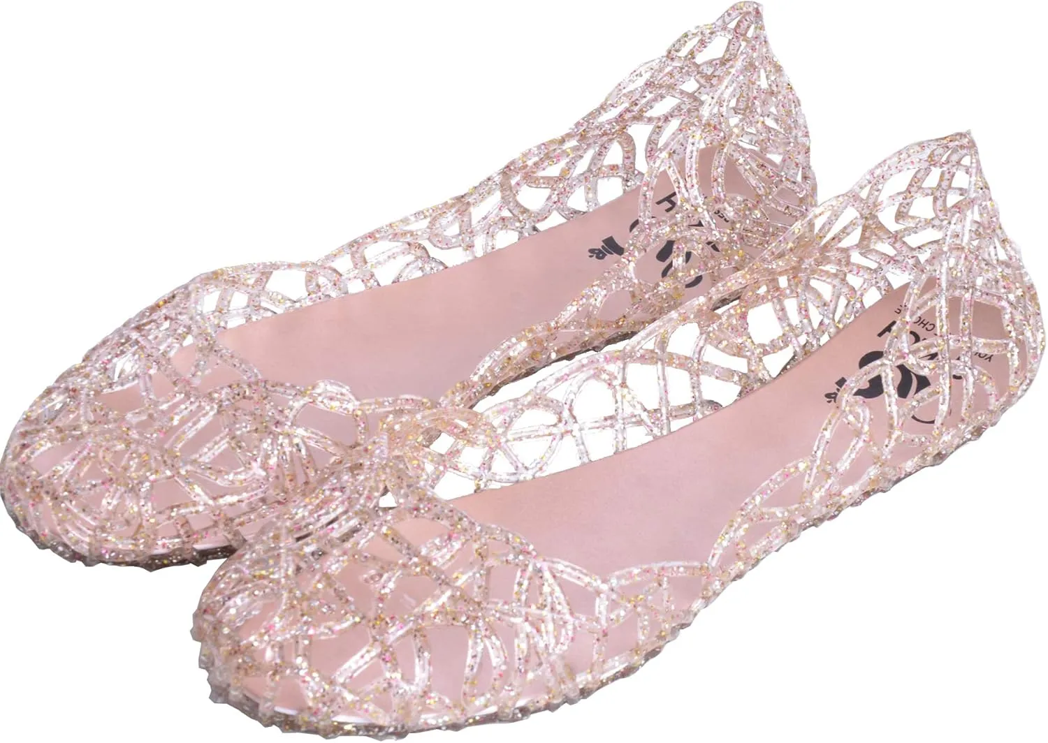Dear Time Women Flat Heel Summer Beach Jelly Shoes