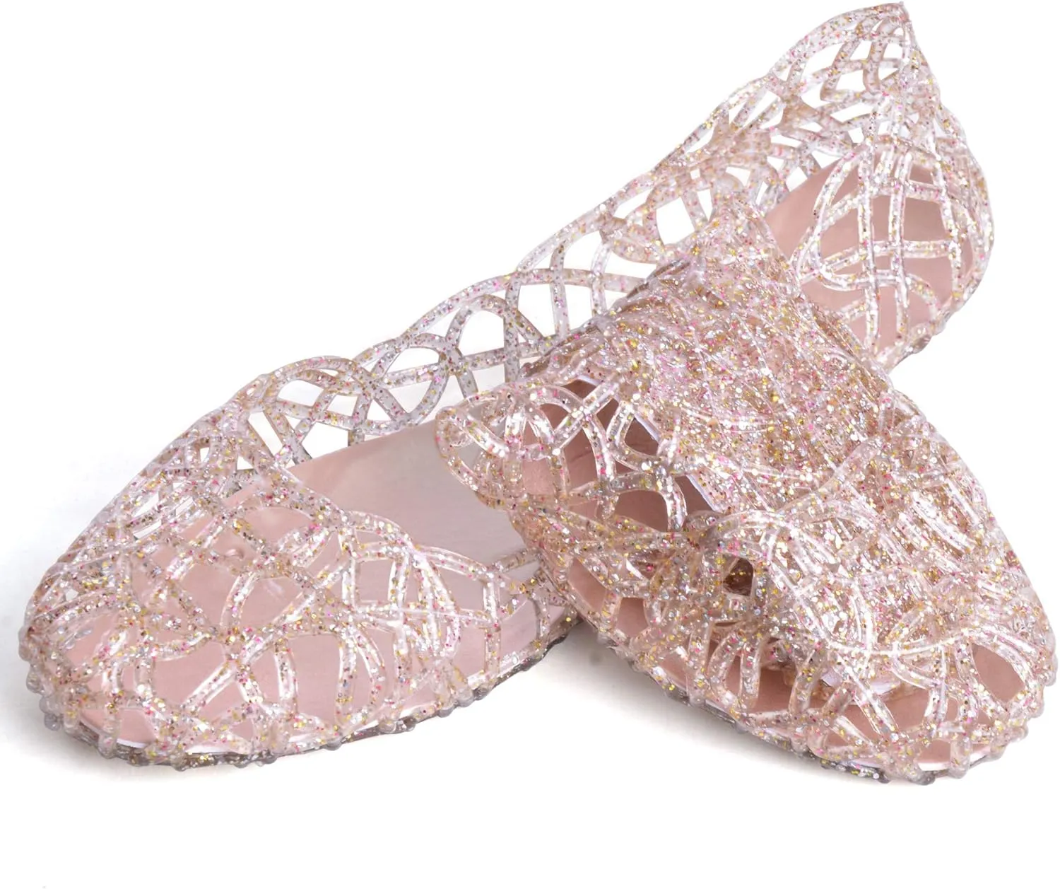 Dear Time Women Flat Heel Summer Beach Jelly Shoes