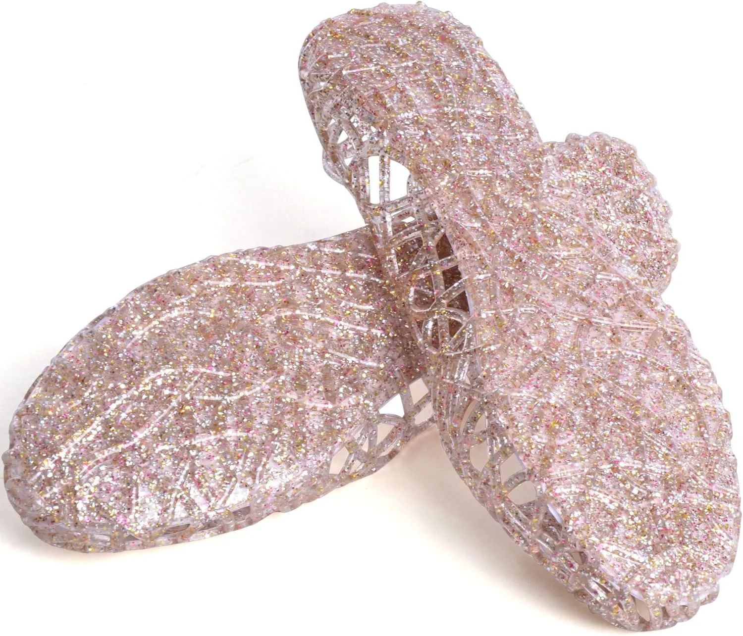 Dear Time Women Flat Heel Summer Beach Jelly Shoes
