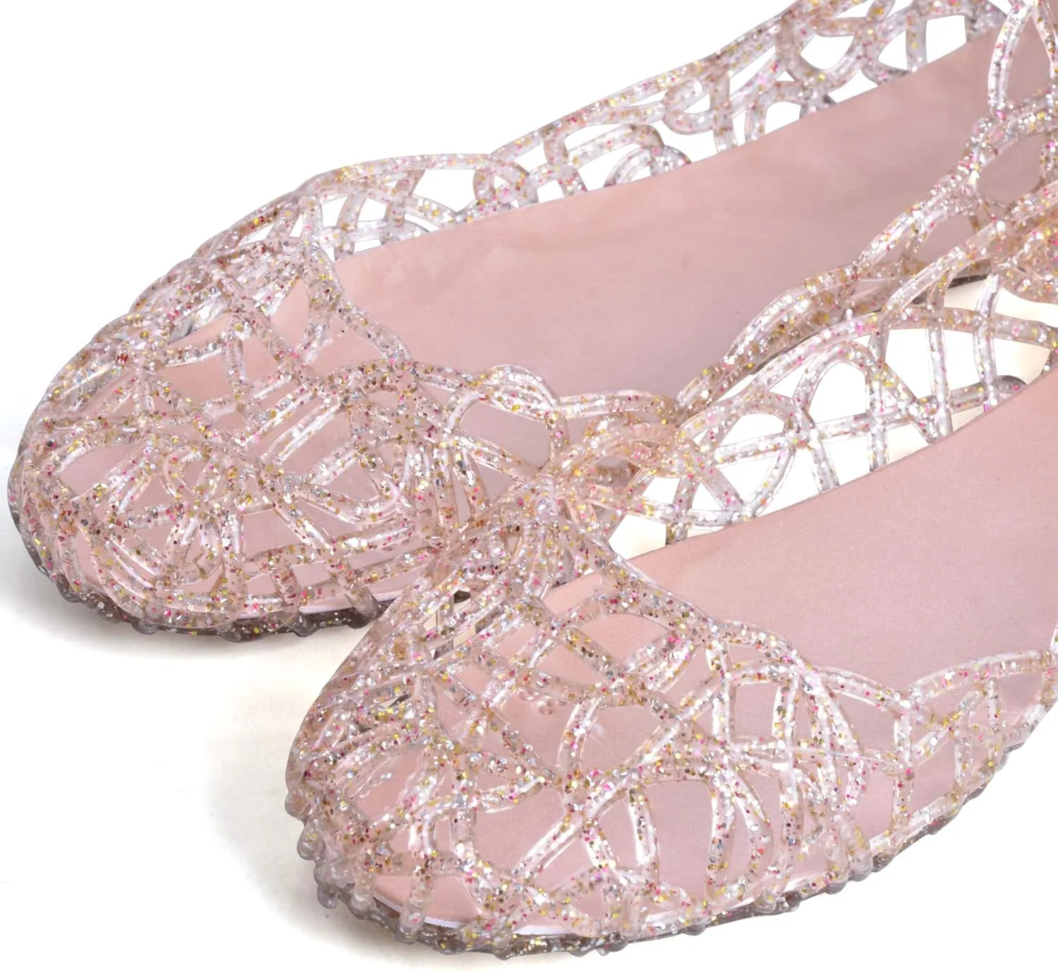Dear Time Women Flat Heel Summer Beach Jelly Shoes