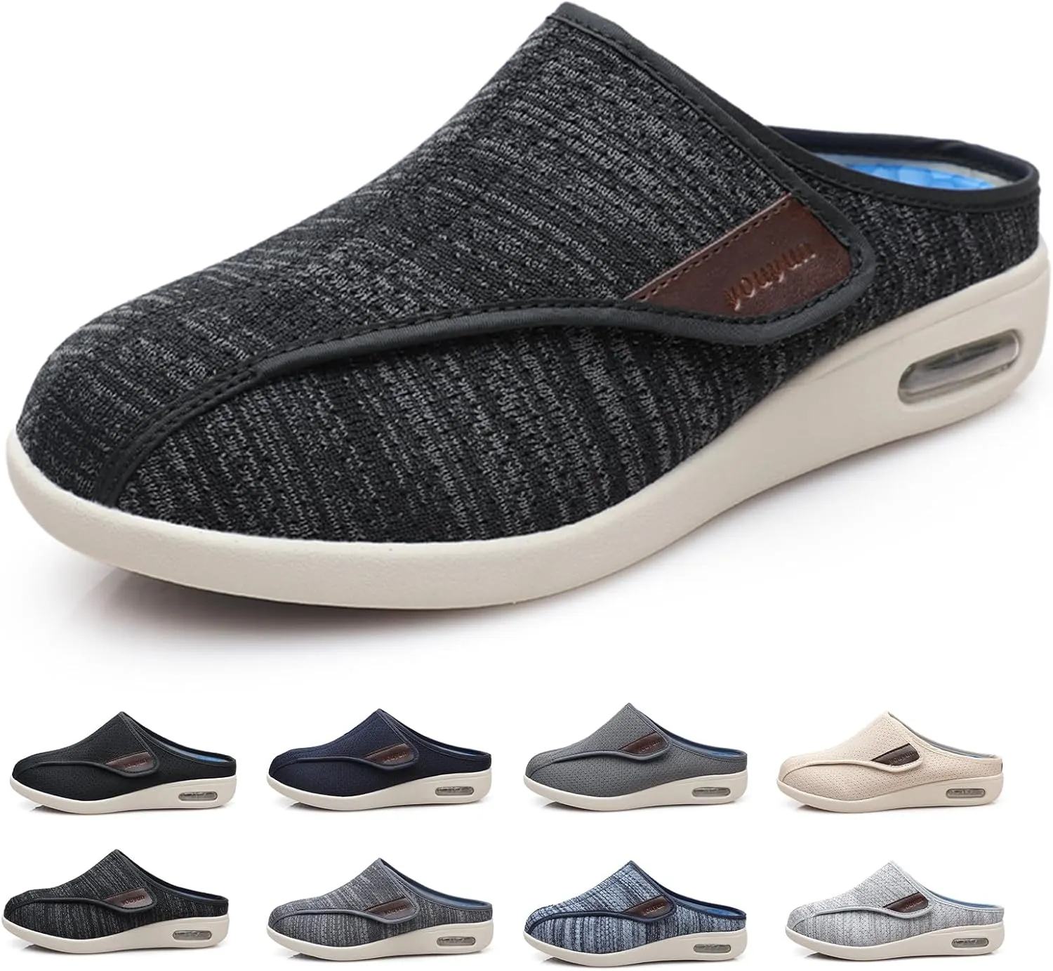 Diabetic Shoes Women Extra Wide Arthritis Orthopedic Edema Swollen Slippers Adjustable Walking l for Elderly Arthritis Valgus Sneaker Shoes