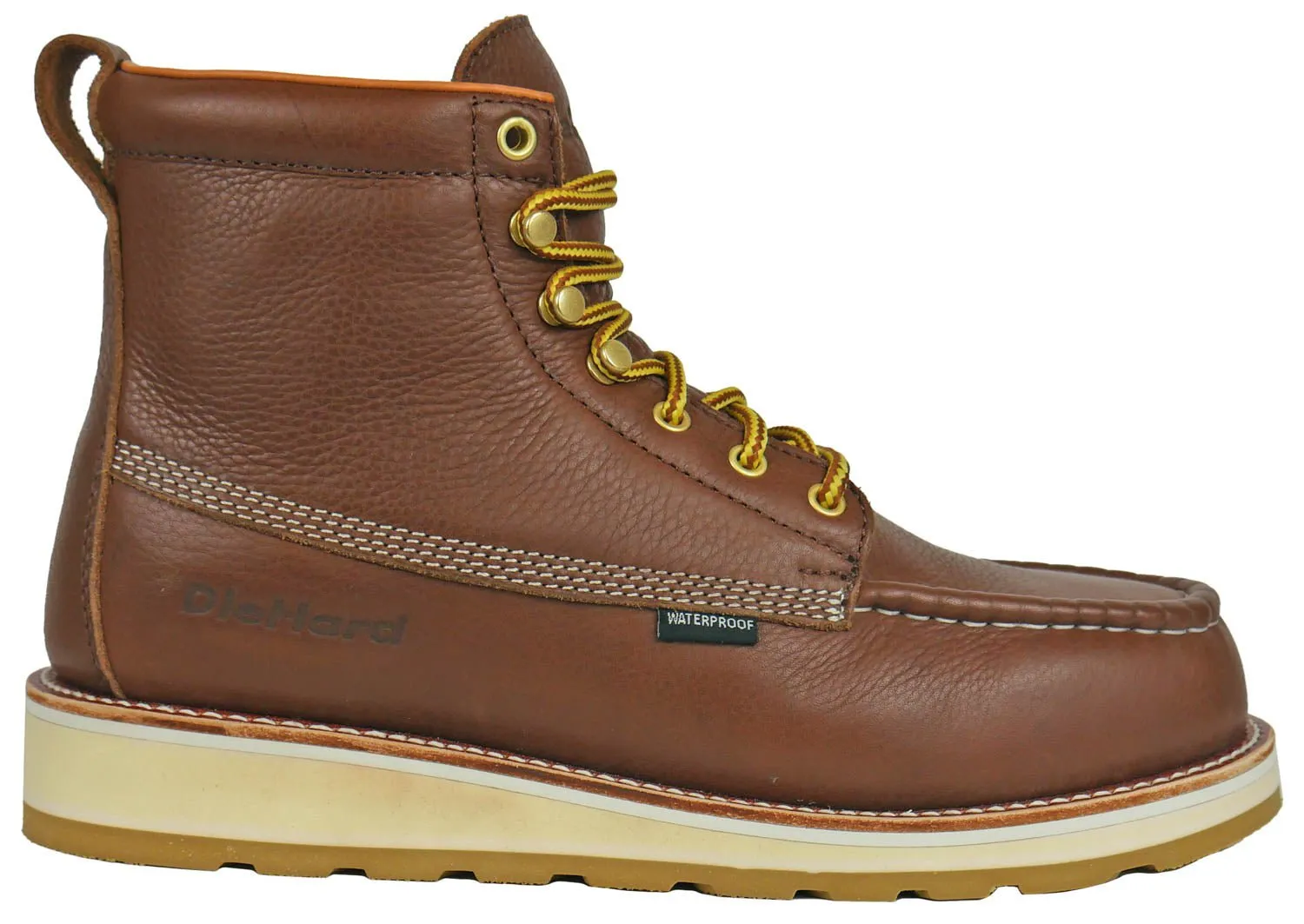DieHard Mens Toro 6in Soft Toe Brown Leather Work Boots